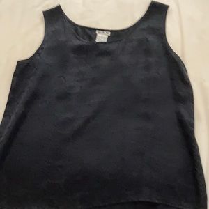 Silx black silk tank